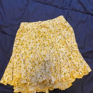 Yellow floral Aeropostle skirt, Size Small, NWT, Only worn to display